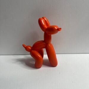 Orange Balloon Dog Pooping Ballon Dog figurine